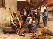 Leon Lhermitte Harvesters's Country china oil painting reproduction